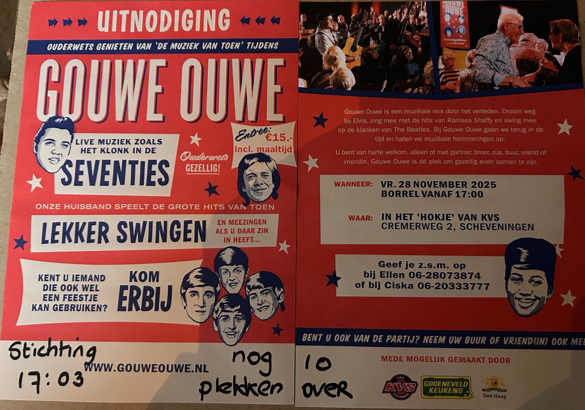 Gouwe Ouwe feestje 50plus  SOOS