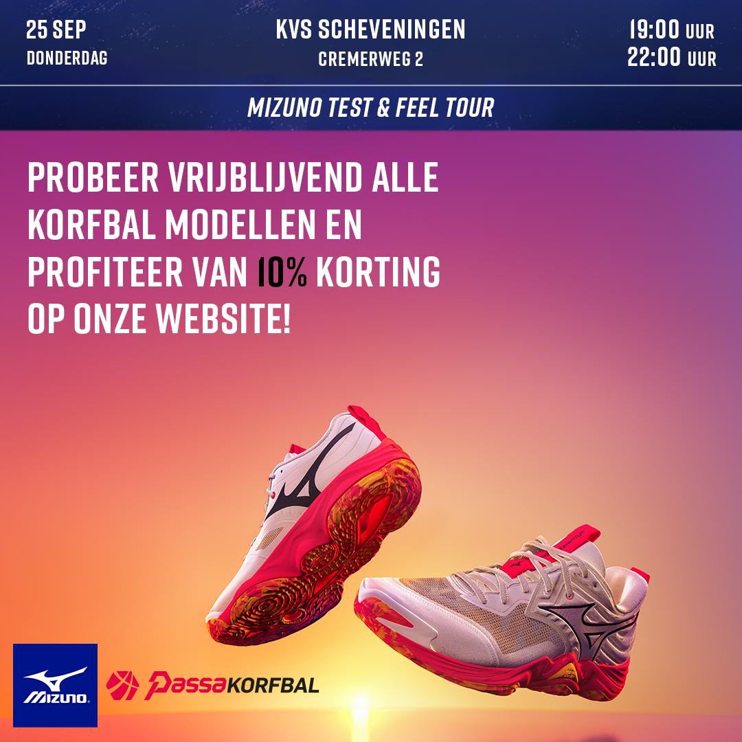Schoenen passen met Mizuno